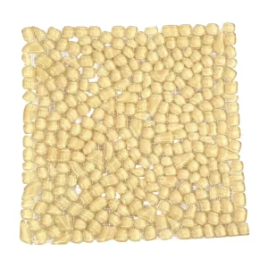 CASA - POADOR GLASMOSAIK Fliese Creme glänzend Matte Glas Mosaik Basteln  DIY