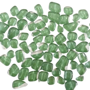 GLASMOSAIK GRÜN GLAS  500 g  8 - 20 mm  Polygonal transparent unregelmäßig lose Steine