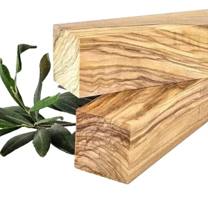 Olivenholz Schnitzholz Rohling Massivholz 40x40x140 mm 2 Stück Carving Kantel