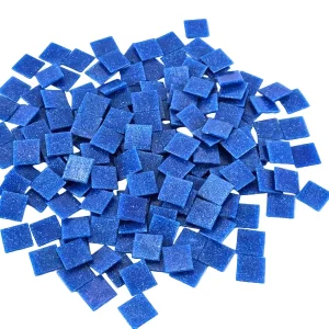 MOSAIKSTEINE GLAS 500 g blau Tintenblau 20 x 20 x 4 mm Basteln Mosaik DIY