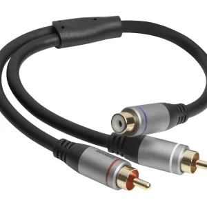 celexon 2x Cinch auf Cinch M/F Audioadapter 0,25m - Professional Line