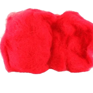 Sisal Fasern Rot Wooly 200 g Deko gefärbt Farbecht Füllmaterial Floristik