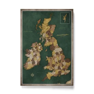 Korkkarte Grossbritannien Green