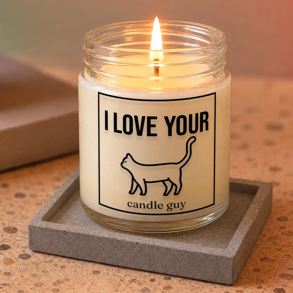 Kerze mit Spruch | I love your pussy – Bild 3