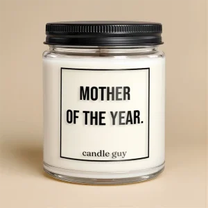 Kerze mit Spruch | Mother of the year.