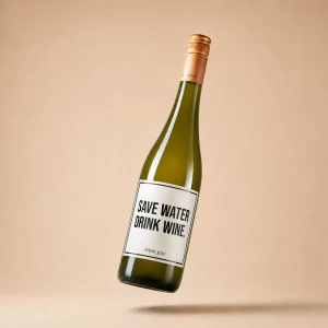 Weißwein mit Spruch | Save water drink wine