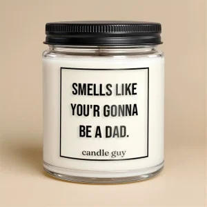 Kerze mit Spruch | Smells like you’r gonna be a dad.