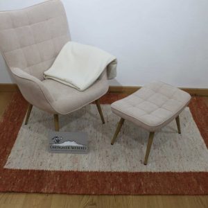 Schafwollteppich Cavalino Terra  130/200 cm